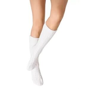 Pj Salvage Women's Chenille Knee High Socks, Ivory, One size 0105